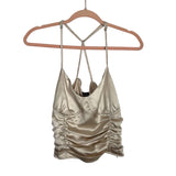 Forever 21 Cream Satin Top - Size S (See Notes)