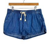 Aerie Drawstring Chambray Shorts- Size M