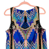 Mara Hoffman Faux Silk Night Pyramids and Palms Dress- Size L