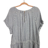 Universal Thread Blue/White Striped Romper - Size XL