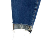 Frame Denim Medium Wash Frayed Hi-Lo Hem Skinny Jeans- Size 25 (Inseam 29.5”)