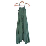 Yo Baby Seafoam Green Button Dress - Size 12 (See Notes)
