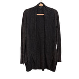 Barefoot Dreams Cozy Chic Heathered Open Front Cardigan- Size M