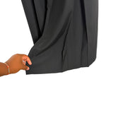 Few Moda x Carly A. Riordan Black Front Open Pleated Wide Leg Pants NWT- Size 0