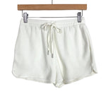 Merokeety Ivory Waffle Knit Top and Drawstring Shorts Lounge Set- Size S (see notes, sold as a set)