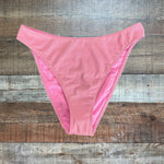 Abercrombie & Fitch Pink Metallic Gold Bikini Bottoms NWT- Size S (we have matching top)