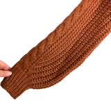 Entro Brown Knit Turtleneck Sweater NWT- Size S