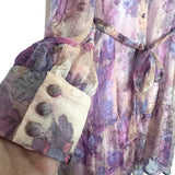 Ivy City Co. Floral Button Up Belted Dress- Size XL
