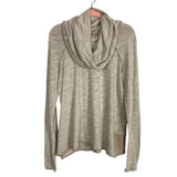 Free People Beach Two Body Oatmeal Cowl Neck Sweatshirt- Size ~M (see notes, no size tag, fits like a medium)