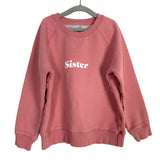 Bob & Blossom Pink Sister Sweatshirt-Size 6Y (see notes)
