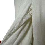 No Brand White Wide Leg Lined Elastic Waist Pants- Size L (see notes)
