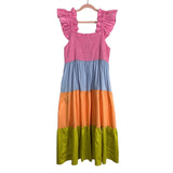 Crosby by Mollie Burch Smocked Bodice Colorblock Dress- Size XXL (sold out online)