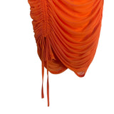 Lulus Orange Cinched Skirt NWT- Size S (we have matching top)