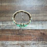 Carly Jean Los Angeles Turquoise Jeweled Bracelet