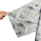 Entro Slate/White Patterned Kimono- Size M (see notes)
