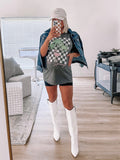 Mountain Moverz Checkerboard Palm Springs Tee- Size L
