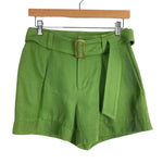 Vince Green Linen Blend Belted Shorts- Size 0