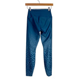 Good American Blue/Blue Animal Print Ombre High Waist Leggings - Size 1 (Inseam 27”, we have matching sports bra)
