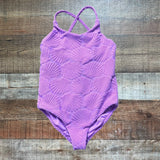 Beach Riot Purple Terry Shell Print One Piece- Size 3/4T