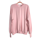 The Laundry Room Soft Pink Jump Jumper Sweatshirt NWT- Size L