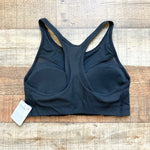 Lululemon Black Ribbed Mesh High Neck Bra NWT- Size 6