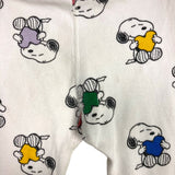Hanna Andersson Peanuts White Snoopy Heart Two Piece Pajamas- Size 2T (see notes, sold as a set)