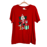 Living Fully Co. by Mallory Ervin Red Distressed Christmas Tee- Size XL (see notes)
