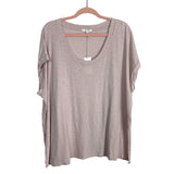 Z Supply Lavender Farren Slub Tee NWT- Size M