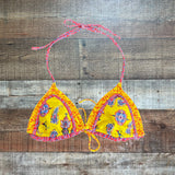 No Brand Yellow Paisley Bikini Set - Size S