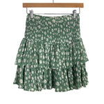 By Together Green Floral Skirt- Size M