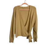 WAYF Tan Wrap Top - Size XL (See Notes)