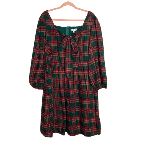 Ivy City Margo Dress in Green Plaid NWT- Size 1X (sold out online)
