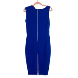 Victoria Beckham Blue Neck Cutout Zipper Back Dress- Size 10 (see notes)