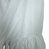 Listicle White Button Up Dress- Size L (see notes)