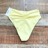 Montce Pastel Yellow Paula Tie-Up Bikini Bottoms NWT- Size S