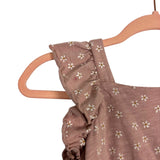 Rylee + Cru Tan Floral Dress- Size 8-9 Years (see notes)