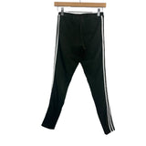 Adidas Olive Green Side Stripe Leggings- Size S (see notes, Inseam 26")