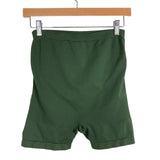 Enerful Army Green Maternity Biker Shorts- Size M