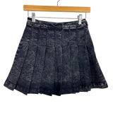 Thrill Black Washed Pleated Skirt - Size M
