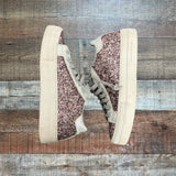 P448 Rose Pink Glitter Sneakers- Size 37