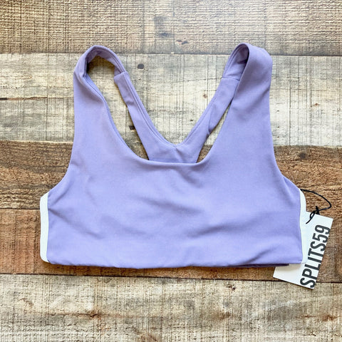 Splits59 Lavender/White Striped Ella Airweight Bra NWT- Size S (sold out online, we have matching leggings)