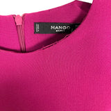 Mango Magenta Stitched Seams Dress- Size 2 (see notes)