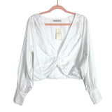 Abercrombie & Fitch White Front Twist Top NWT- Size S