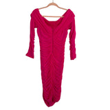 No Brand Pink Rouched Dress - Size L