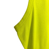 DSG Neon Yellow Ribbed Tank- Size L (see notes)