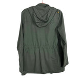 C&C California Green Cotton Adjustable Waist Hooded Utility Light Jacket- Size M