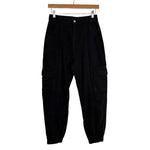 SHEIN Black Cargo Pocket Jogger Jeans- Size XS (Inseam 26”)