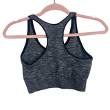Monreal Heathered Grey Floral Sports Bra- One Size