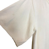Legoe Heritage Off White 100% Cotton Side Slit Hem Sweater- Size L/XL (see notes)