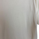 Legoe Heritage Off White 100% Cotton Side Slit Hem Sweater- Size L/XL (see notes)